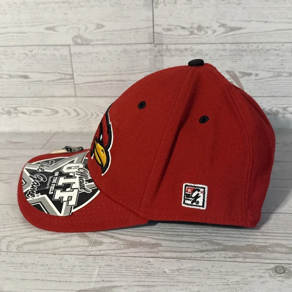 Louisville Cardinals Hat Men Large Red Wool Blend The Game Pro Fitted A-flex OTF